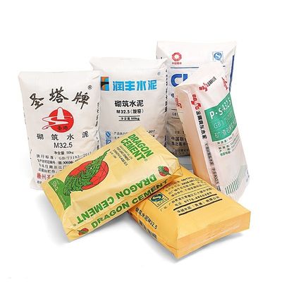 Hot Sale 25KG 40KG 50KG Ad Star Bags PP Block Bottom Bag Cement Valve Bags Cement Sack