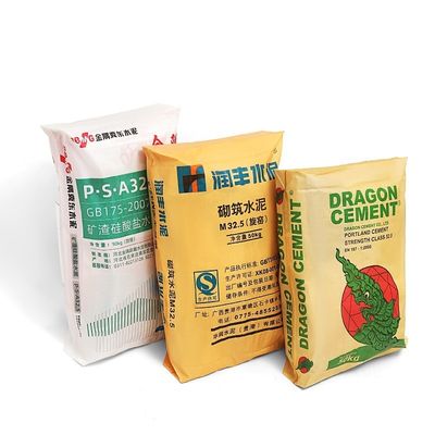 Hot Sale 25KG 40KG 50KG Ad Star Bags PP Block Bottom Bag Cement Valve Bags Cement Sack