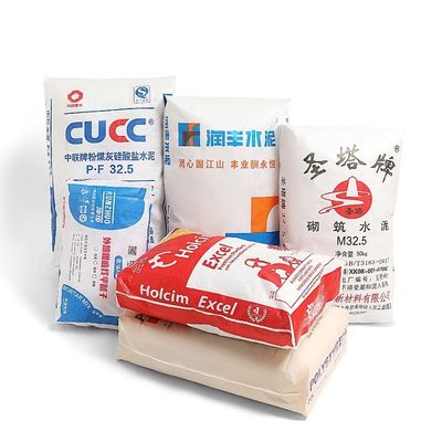 Hot Sale 25KG 40KG 50KG Ad Star Bags PP Block Bottom Bag Cement Valve Bags Cement Sack