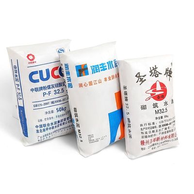 Hot Sale 25KG 40KG 50KG Ad Star Bags PP Block Bottom Bag Cement Valve Bags Cement Sack