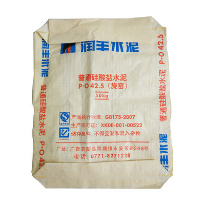 20KG 25KG 40KG 50KG  PP Valve Block Bottom empty cement bag China manufacture
