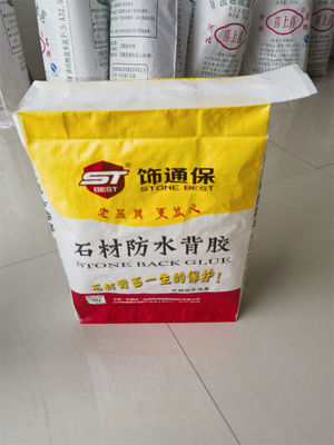 Custom PP Valve Bag White Ceramic Tile Glue Packaging Cement 50kg Bag