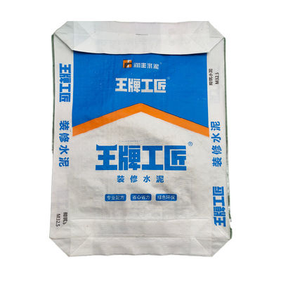 Block Bottom PP Cement Bags With 20gsm Laminated Coat 70-90g/Pc Weight
