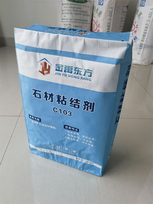 50kg BOPP Woven Bags Ceramic Tile Glue Packaging Custom PP Cement Woven Bags