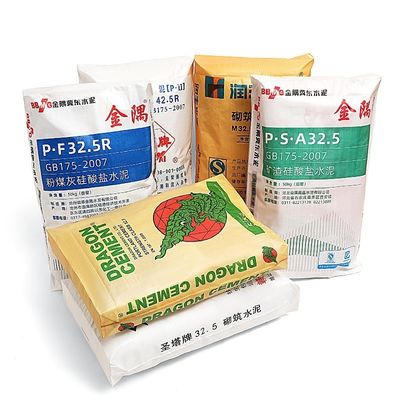 Laminated Film PP Woven Polypropylene 50 kg Bag  with Valve Square Bottom Bag Cement Bag Putty Sack