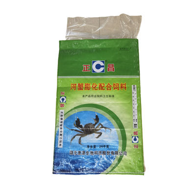 Customizable Animal Feed Packaging Bags Custom Printed Woven Polypropylene Bags For Sale