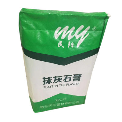 33x41x10cm 86GSM(61+11+14) Woven PP Valve Bag With Luxury Bopp Printing For Dry Mixtures
