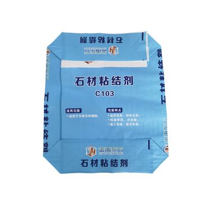 jakość  Colorful BOPP Printing PP Woven Valve Bag with 20kg 25kg Capacity for Cement and Dry Mix Glue fabryka