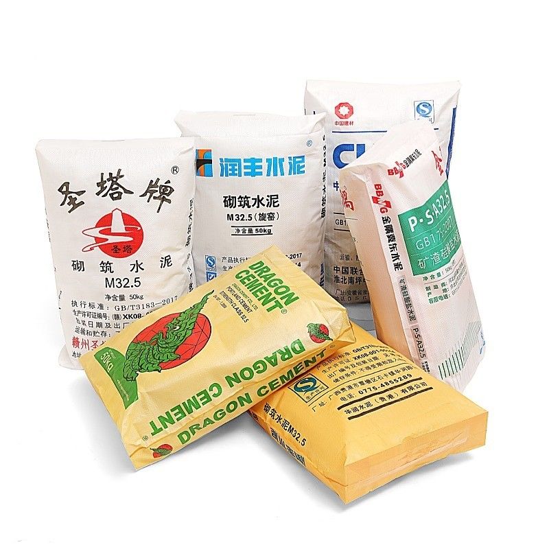 Hot Sale 25KG 40KG 50KG Ad Star Bags PP Block Bottom Bag Cement Valve Bags Cement Sack