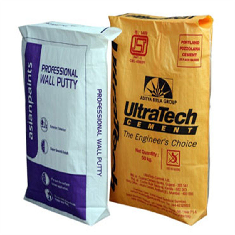 Empty Cement Packaging Bags 20KG 40KG 50KG PP Block Bottom Valve Bag