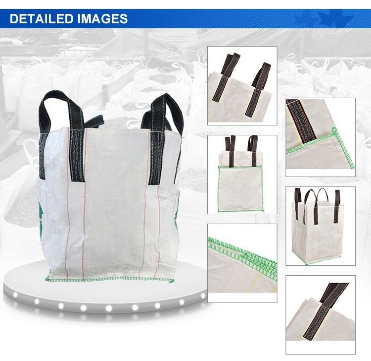 PP Cement Firewood Jumbo Bag 1 Ton Fibc Bulk Bags 120g/m2 - 220g/m2
