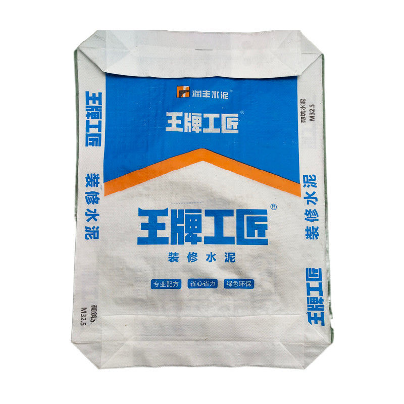 Block Bottom PP Cement Bags With 20gsm Laminated Coat 70-90g/Pc Weight