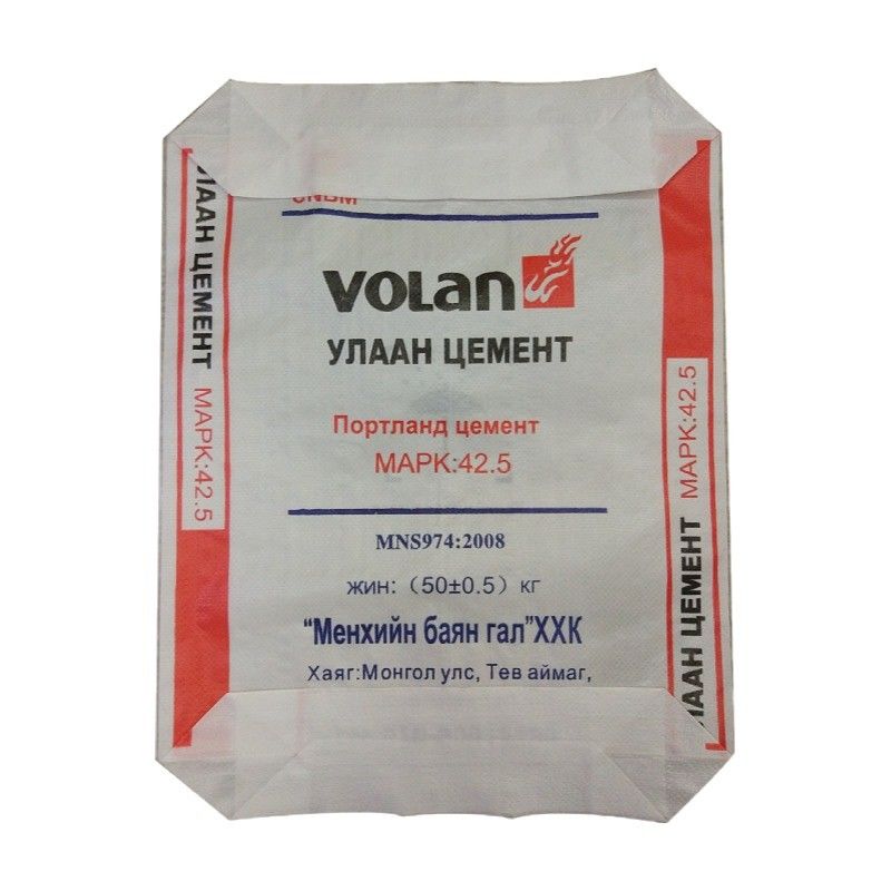20gsm Laminated PP Cement Valve Bag With Flexo Printing Max 4 Color Per Side