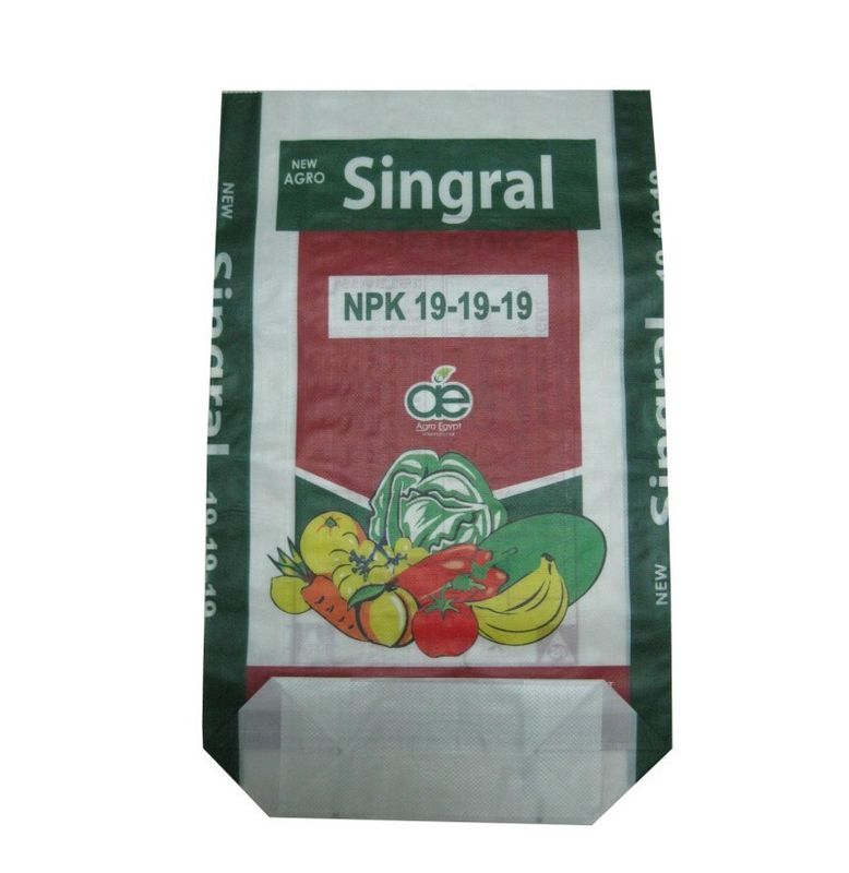 Empty Laminated Polypropylene PP Woven Sacks Custom For Animal Feed
