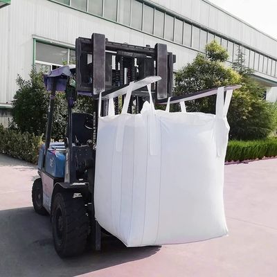 Worki PP z płaskim dnem Fibc Jumbo Oddychające 1 tonę do cementu budowlanego do drewna opałowego