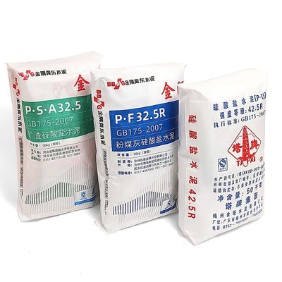 Gorąca sprzedaż 25KG 40KG 50KG Ad Star Torby PP Block Bottom Bag Cement Valve Bags Cement Sack