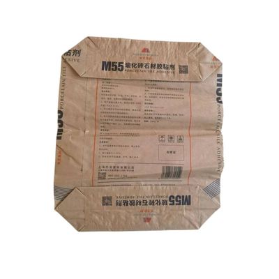 Wielowarstwowe worki papierowe z zaworem na klej do płytek porcelanowych 25 kg