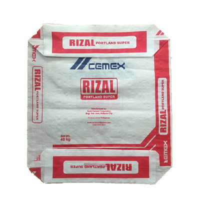 Puste torby cementowe z blokadą zaworu PP 20KG 25KG 40KG 50KG ISO9001