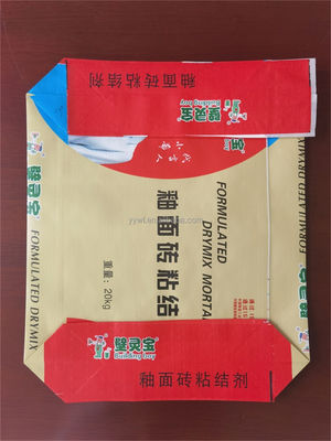 25KG 40KG 50KG Drukowane worki tkane BOPP Zablokuj dolny zawór cementowy