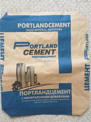 Niestandardowe brązowe 3-warstwowe torby papierowe 50 kg Cementowe worki papierowe 60 g / m2 - 90 g / m2