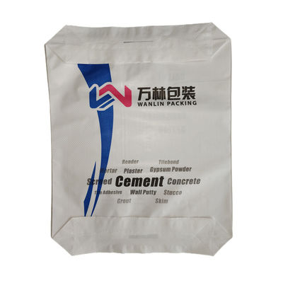 20KG-50KG Torba cementowa z tkaniny PP laminowanej PE z zaworem dennym blokowym i certyfikatem ISO9001