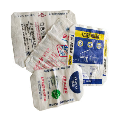 Kwadratowy worek z cementem na podłożu, na zamówienie, 20 kg polipropylenowych płytek, klejący worek z zaworem