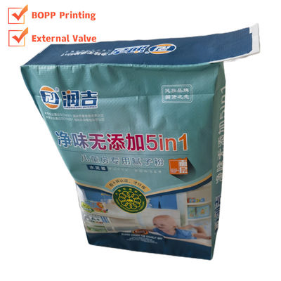 Politypropylenowy plastikowy 35x46x10cm 86GSM Woven PP Valve Bag z Luxury Bopp Printing