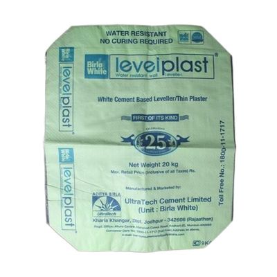 Pusta torba zaworowa dolna do cementu 20kg 25kg 40kg 50kg PP Materiał Druk 1-4 Kolory Na Stronę Mocna