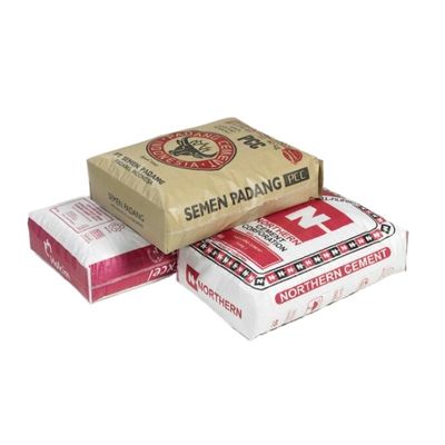 Worek cementowy PP laminowany, wielokolorowy nadruk, odporny na wilgoć