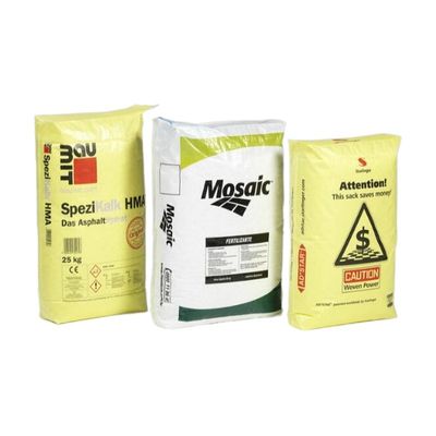 Worek cementowy PP laminowany, wielokolorowy nadruk, odporny na wilgoć