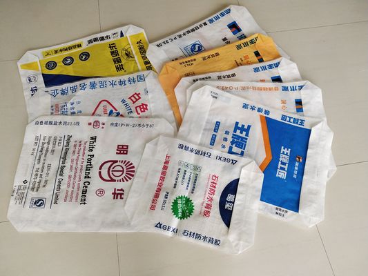 80GSM PP worek na cement z zaworem laminowany wielokolorowym nadrukiem 20-50kg