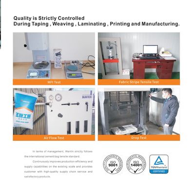 PP Cement Valve Bag 50KG Woda odporna na wilgoć Certyfikat ISO