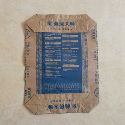 2 warstwy 90GSM papierowy worek z zaworem z blokem do 20kg 25kg 30kg 40kg