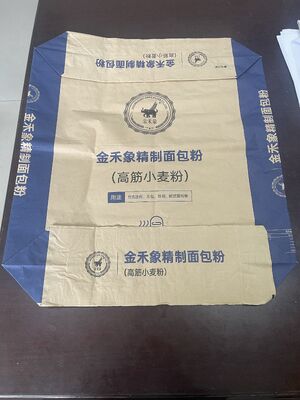 2 warstwy 90GSM papierowy worek z zaworem z blokem do 20kg 25kg 30kg 40kg