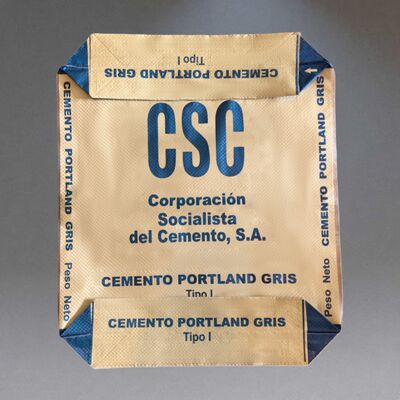 Worek wentylowy z tkaniny PP odporny na wilgoć do ciężkich opakowań cementu 50 kg